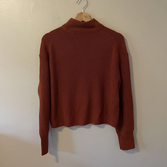 Lululemon Women’s Merino Wool Blend Ribbed Turtleneck Sweater Oversized Sz 2 - Picture 9 of 11